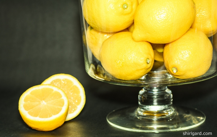 Lemons in Trifle Bowl