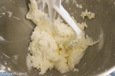 Creamed Butter & Sugar for Creamy White Shortcake