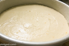 Smoothed Shortcake Batter Ready to Bake